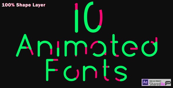 10 Animated Fonts 6654192 - Free Download