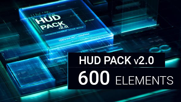 Videohive HUD Pack v2.0 - 600 elements - 21100353