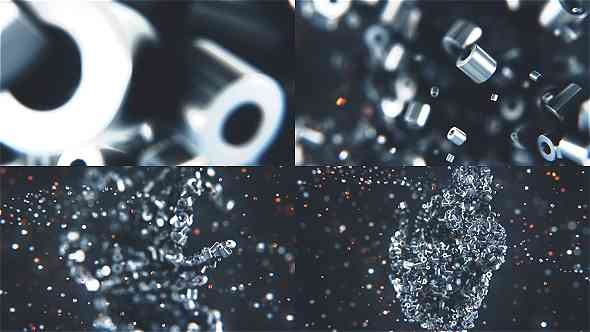 Videohive Metalic Particles Logo 19140068