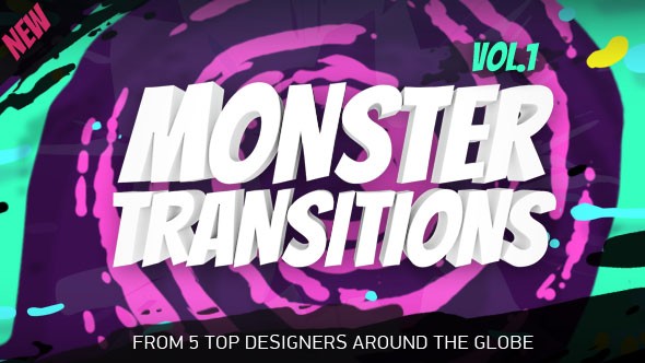 Videohive Monster Transitions 21652717