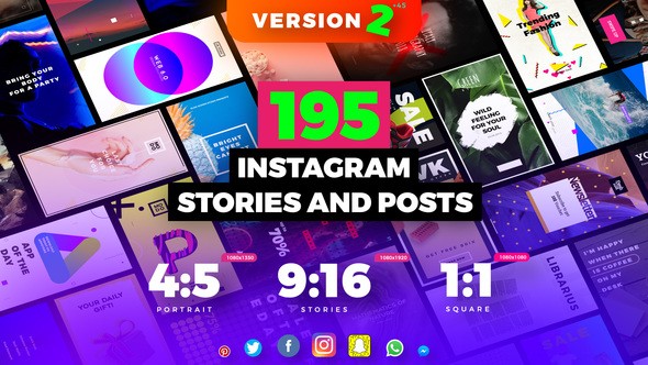 Videohive Instagram Stories and Posts Pack V2 22063442