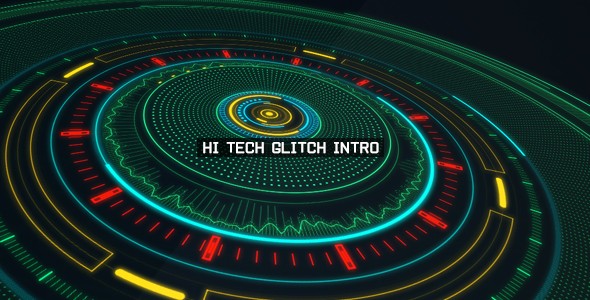 Videohive Hi Tech Glitch Intro 15590521