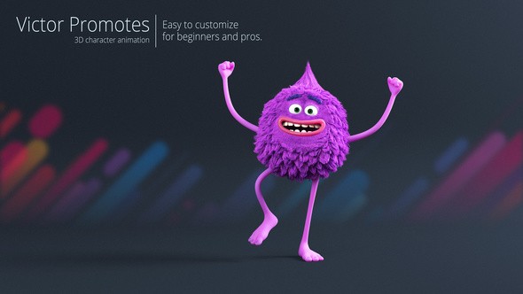 Videohive Victor Promotes - 3D Character Animation 22235525
