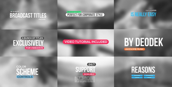 Videohive 4k Titles Package 17711580