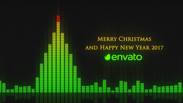 Videohive Audio Meter Christmas Wishes 19031292