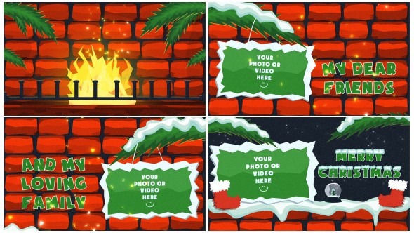 Videohive Christmas Fire 13605610