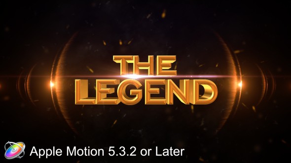 Videohive The Legend - Cinematic - Apple Motion 20607322