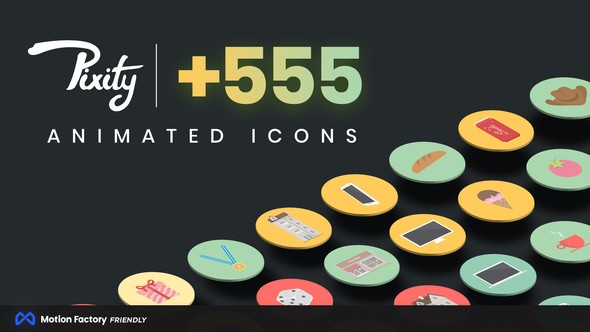 Videohive Pixity Animated Icons for Premiere Pro 22800004