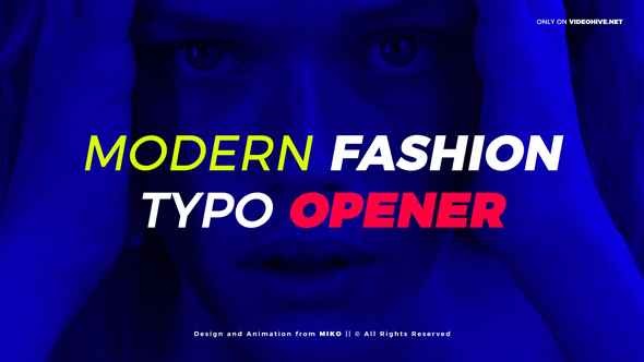 Videohive Modern Fashion Typo Opener 21403549