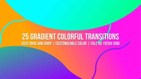 Videohive Gradient Colorful Transitions 23161255