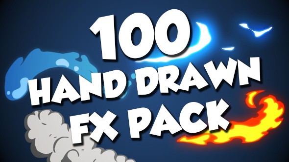 Videohive 100 Hand Drawn FX Pack 20331532