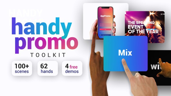 Videohive Handy Promo Kit | Touch Stomp Typography & Slideshow Toolkit 22839980