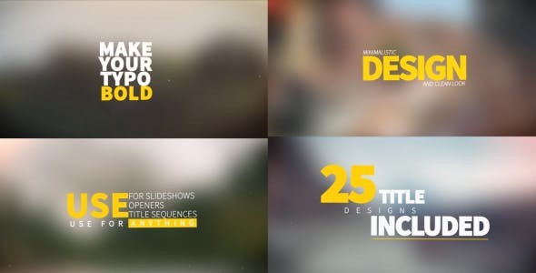 Videohive Titles Collection 15773115