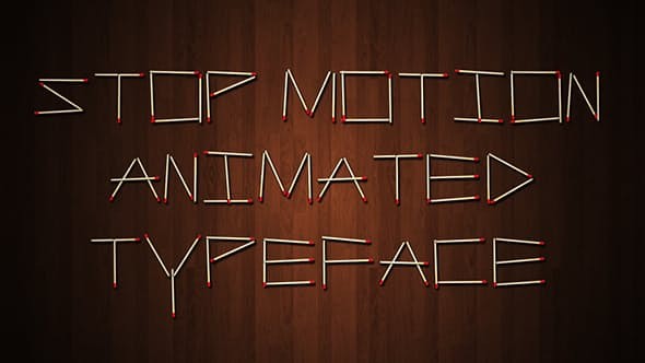 Videohive Stop Motion Typeface 15801290