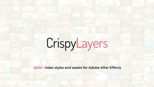 Videohive CrispyLayers 1.0 Graphics Pack - 1200+ Video Presets And Assets 23180240