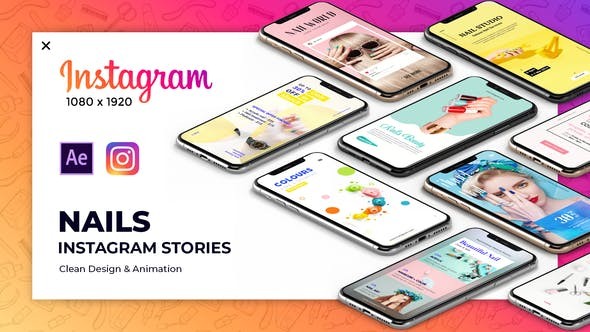 Videohive Nails Instagram Stories 23522155