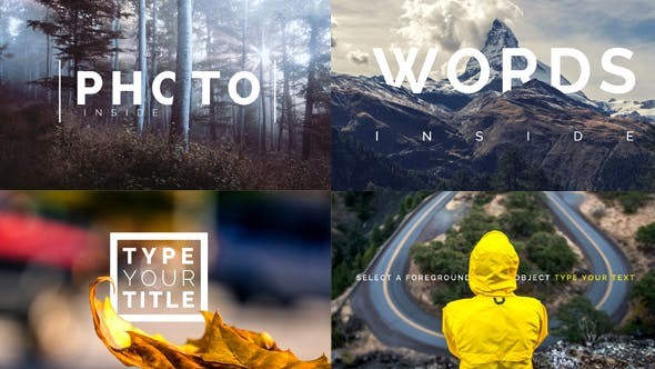 Videohive Title Inside Photo - After Effects Project