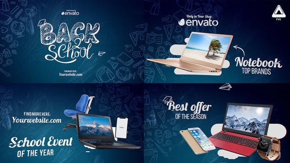 Videohive Back2School Pack 2018 22475650  - After Effects Template