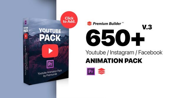 Videohive Youtube Pack - MOGRTs for Premiere & Extension Tool 25854755 V.3 -  Premiere Pro Templates