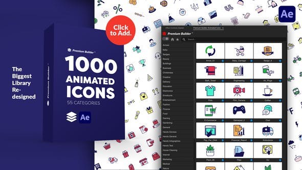 Videohive PremiumBuilder Animated Icons 29597517