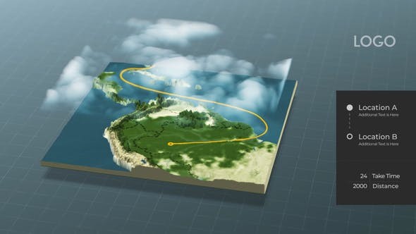 Videohive World Map Connector 29504986 - After Effects Project Files