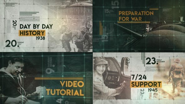 Videohive Day by Day History 29732599 - After Effects Project Files