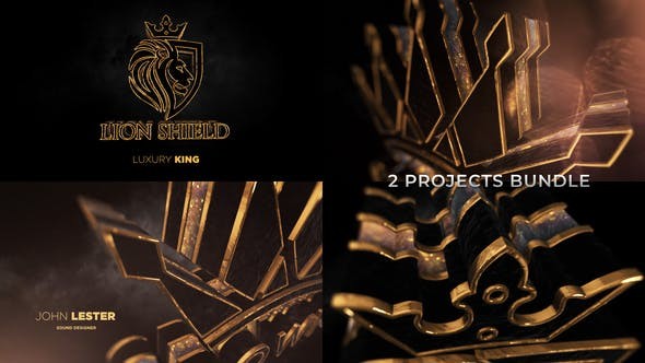 Videohive Gold Black Luxury And Epic Logo Reveal 31236797 - After Effects Project Files
