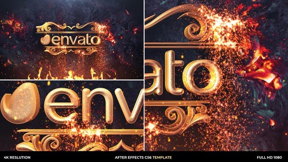 Videohive Gold Particles Logo Intro 30270705 - After Effects Project Files