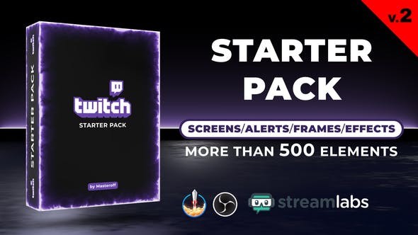 Videohive Twitch Starter Pack V2 29407656 - After Effects Project Files