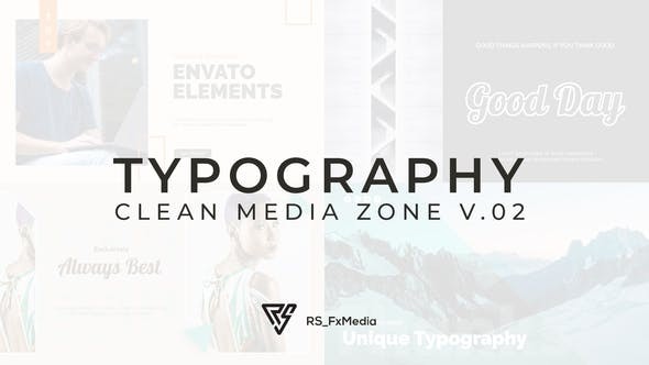 Typography Slide - Clean Media Zone V.02 33008363 - After Effects Project Files