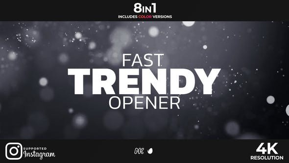 Fast Trendy Opener 32454070 - After Effects Project Files