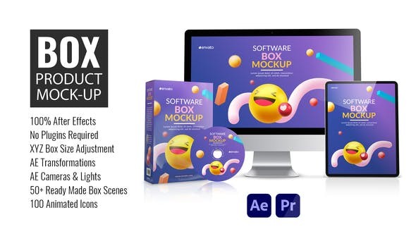 Box Product Mock-up 33176397 - After Effects Project Files