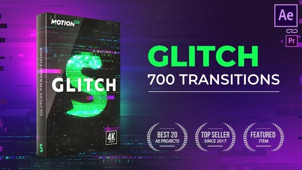 Glitch Transitions V3 21059280 - After Effects Project Files