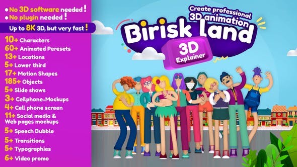 Briskland, Professional 3D Explainer Toolkit 34486672 - After Effects Project Files