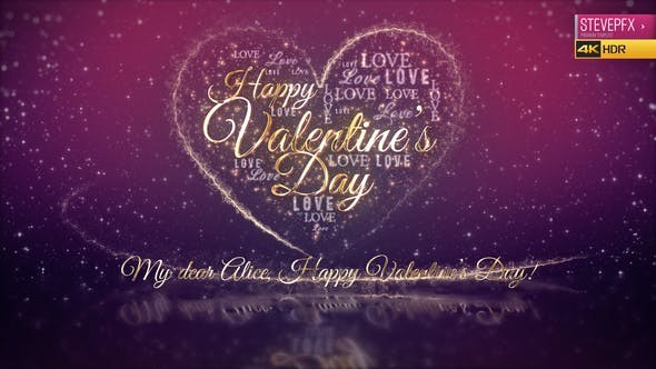 Valentines Day Wishes 30233363 - After Effects Project Files