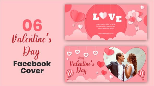 Valentine Day Facebook Cover Pack 35412617 - After Effects Project Files