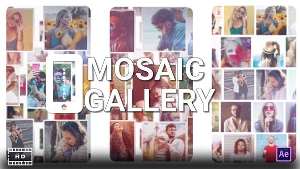 Mosaic Photo Gallery Vertical 33676989 -  After Effects Project Files