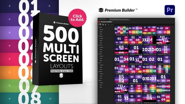Multi Screen Layouts Pack for Premiere Pro 33943939 - Premiere Pro Templates 