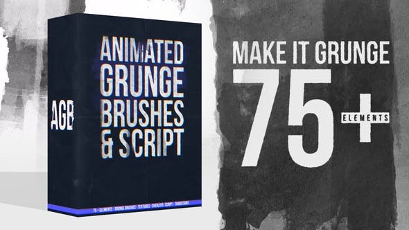 Animated Grunge Brushes Collection + Script 35941079 - After Effects Project Files