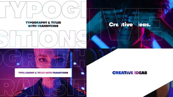 Animated Titles in Transitions 35915325 - After Effects Project Files