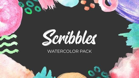Scribbles. Watercolor Pack 35882059 - After Effects Project Files