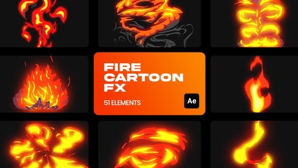 Cartoon Fire VFX for After Effects 36191084 - After Effects Project Files