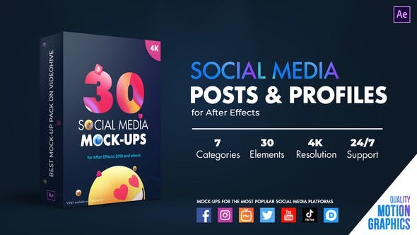 Social Media Posts & Profiles 35497768 - After Effects Project Files