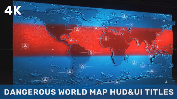 Dangerous World Map HUD UI Titles 36454994- After Effects Project Files