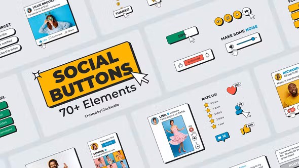 Social Media Buttons Pack 35450339 - After Effects Project Files