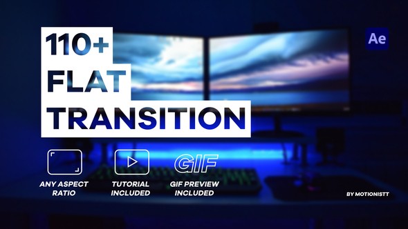 Flat Transition Pack 36599140 - After Effects Project Files