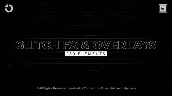 150+ Glitch FX&Overlays 37061345- After Effects Project Files