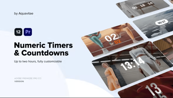 Numeric Timers & Countdowns l MOGRT for Premiere Pro 37263582 - Premiere Pro Templates
