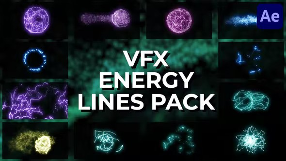 VFX Energy Lines Pack for After Effects 37392010 - After Effects Project Files