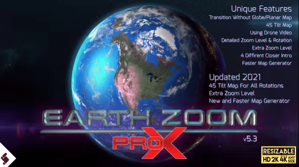 Earth Zoom Pro X V5.3 7962581 - After Effects Project Files